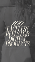 100 Faceless Digital Products Reels | Done-For-You Captions | Editable Canva Templates | MRR + PLR Rights | Promote & Sell Digital Products | Instagram TikTok | Instant Download