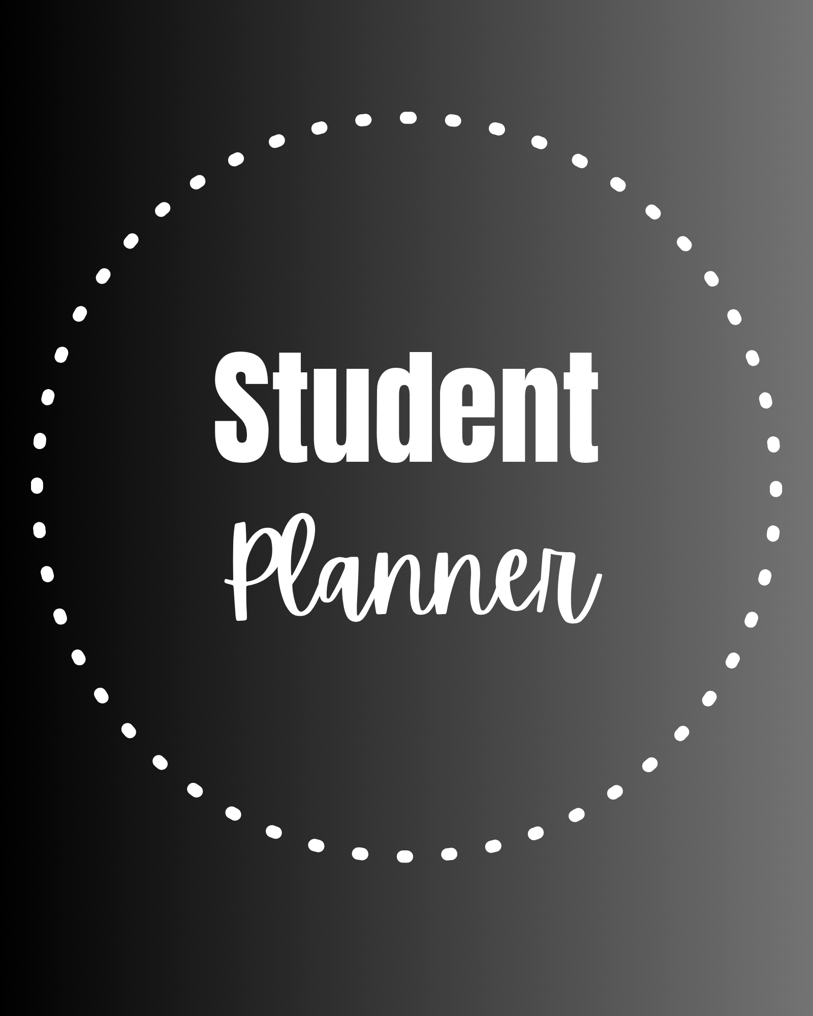 Student Planner | Undated Academic Planner for High School & College | Daily Hourly Tracker, Homework Log, Project Tracking & Quarterly Class Schedule | 280 Pages | PDF | Instant Download