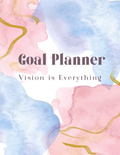 3 Month Goal Planner | Undated Quarterly Planner with Daily Hourly Tracker, Weekly Habits & Triple Goal Tracking | 155 Pages | Printable PDF | Instant Download