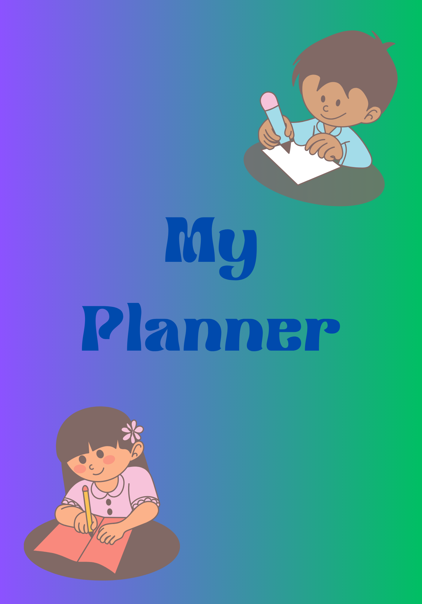 Kids Planner | 3 Month Undated Planner with Reading Log, Gratitude Journal, Habit Tracker, Daily Routine & Chore Chart | 73 Pages | Printable PDF | Instant Download